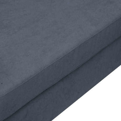 Shasta 3 Pieces Large Sectional Sofa Gray - Ornate Home