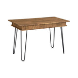 Sheeran Rustic Amber Writing Desk w/ Hidden Storages - Ornate Home