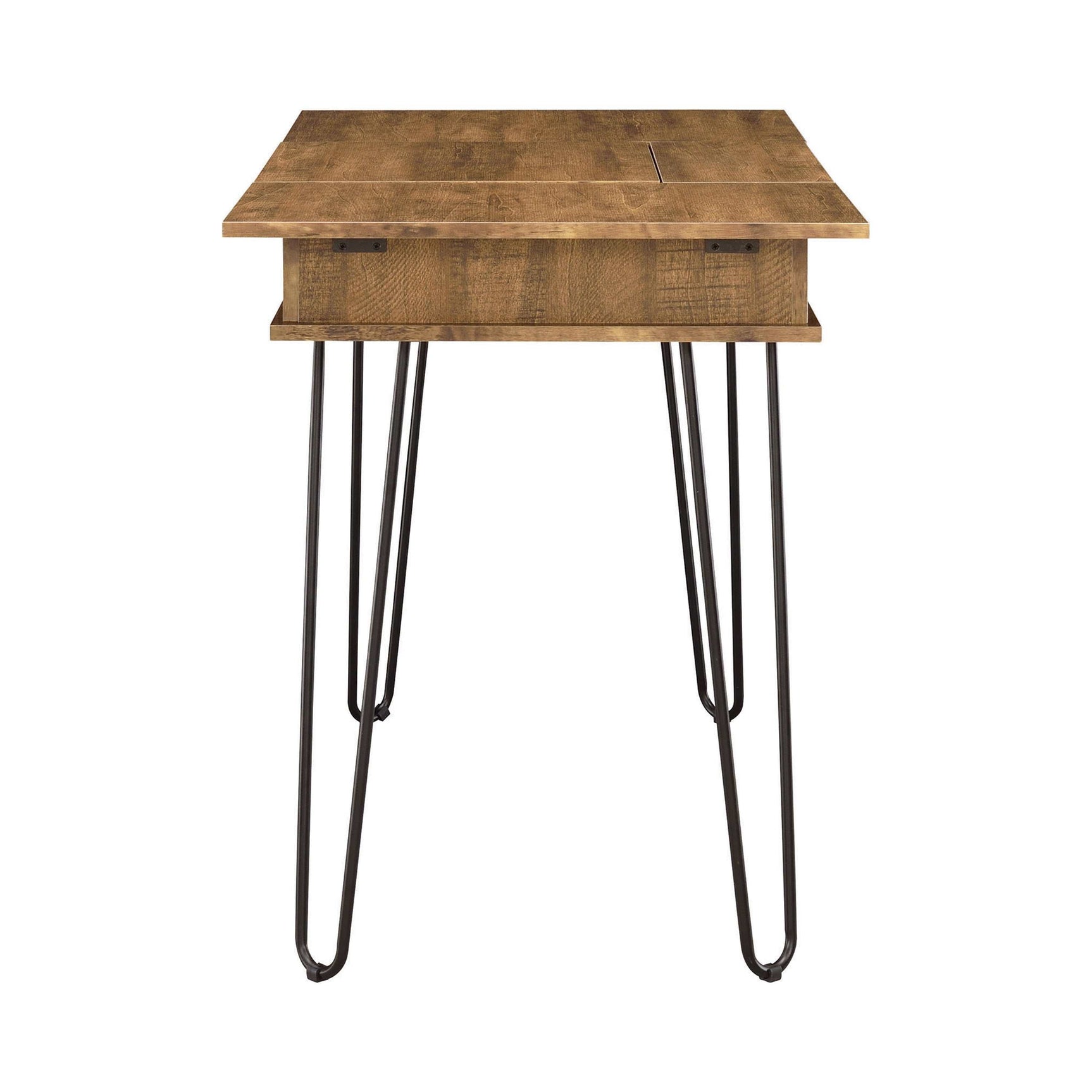 Sheeran Rustic Amber Writing Desk w/ Hidden Storages - Ornate Home