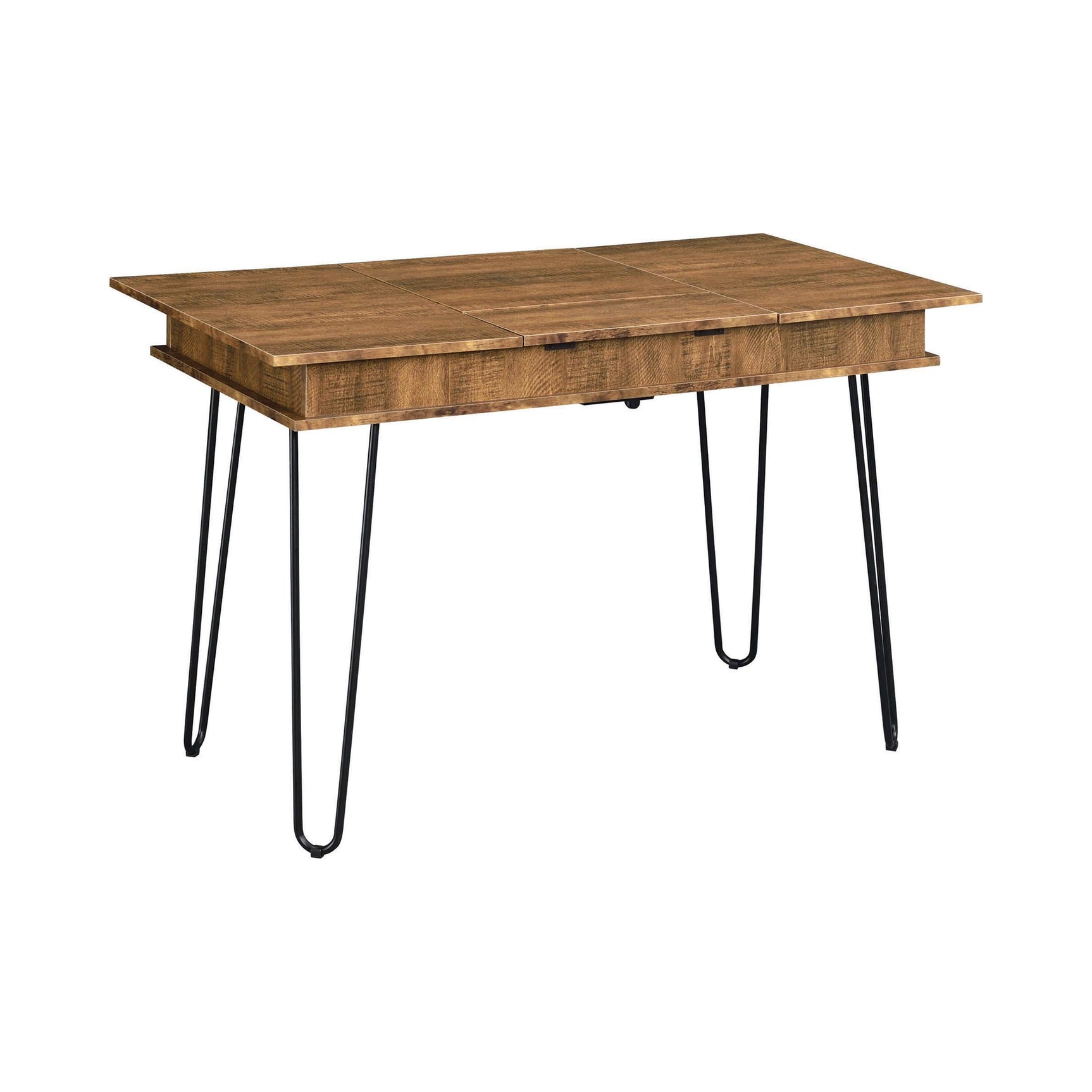 Sheeran Rustic Amber Writing Desk w/ Hidden Storages - Ornate Home