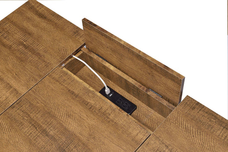 Sheeran Rustic Amber Writing Desk w/ Hidden Storages - Ornate Home