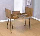 Sheeran Rustic Amber Writing Desk w/ Hidden Storages - Ornate Home