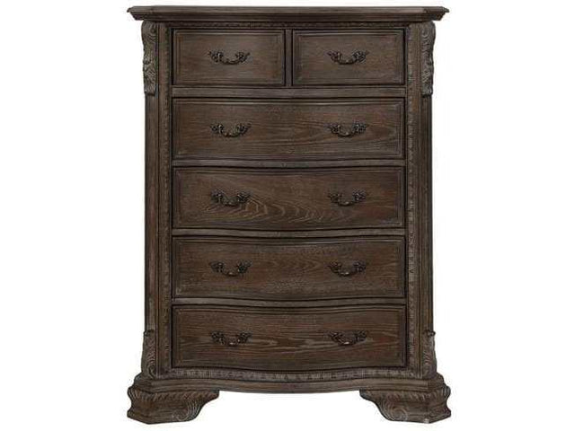 Sheffield Antique Gray Chest - Ornate Home