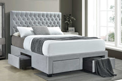 Shelburne Beige Eastern King Storage Bed - Ornate Home