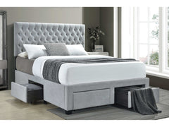 Shelburne Beige Queen Storage Bed - Ornate Home