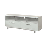 Shivam White TV Console - Ornate Home