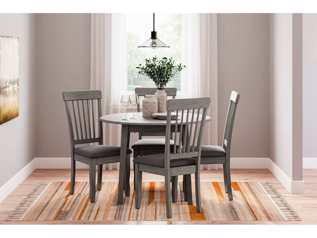 Shullden Gray Dining Room Set / 5pc - Ornate Home