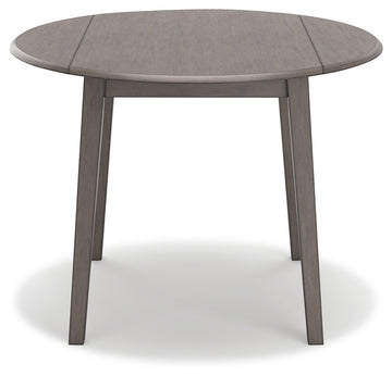 Shullden Gray Drop Leaf Dining Table - Ornate Home