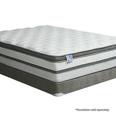 Siddalee White/Gray 16" Euro Pillow Top Eastern King Mattress - Ornate Home