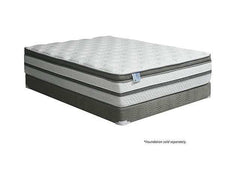 Siddalee White/Gray 16" Euro Pillow Top Eastern King Mattress - Ornate Home