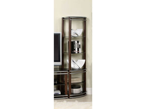 Silver Creek Brown & Silver 2pc Pier Shelves Set - Ornate Home