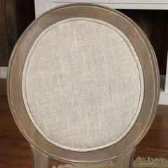 Siobhan Rustic Oak & Beige Side Chair (Set of 2) - Ornate Home