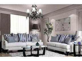 Sisseton Light Gray Stationary Sofa & Loveseat 2pc - Ornate Home