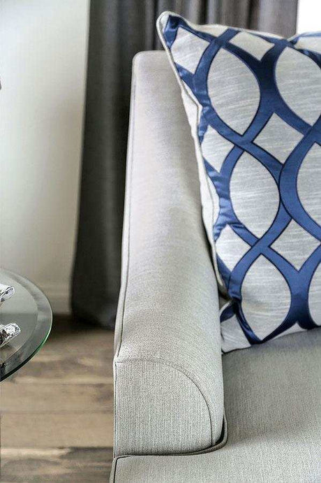 Sisseton Light Gray Stationary Sofa & Loveseat 2pc - Ornate Home