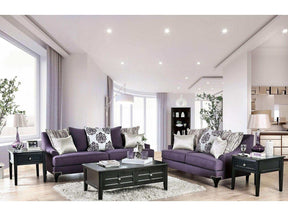 Sisseton Purple Stationary Sofa & Loveseat 2pc - Ornate Home