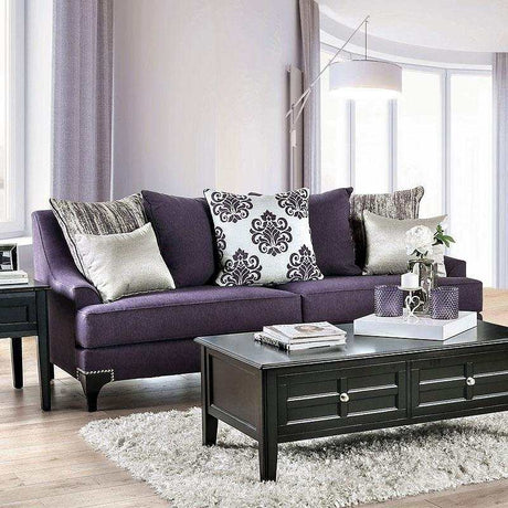 Sisseton Purple Stationary Sofa & Loveseat 2pc - Ornate Home