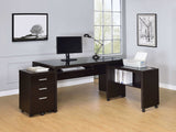 Skeena Cappuccino 3 Pc Desk Set - Ornate Home