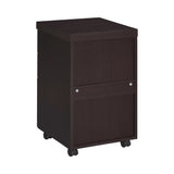 Skeena Cappuccino Mobile Storage Cabinet - Ornate Home