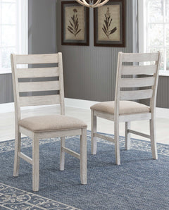 Skempton White/Light Brown Dining Room Set / 5pc - Ornate Home