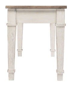 Skempton White/Light Brown Dining Room Set / 6pc - Ornate Home