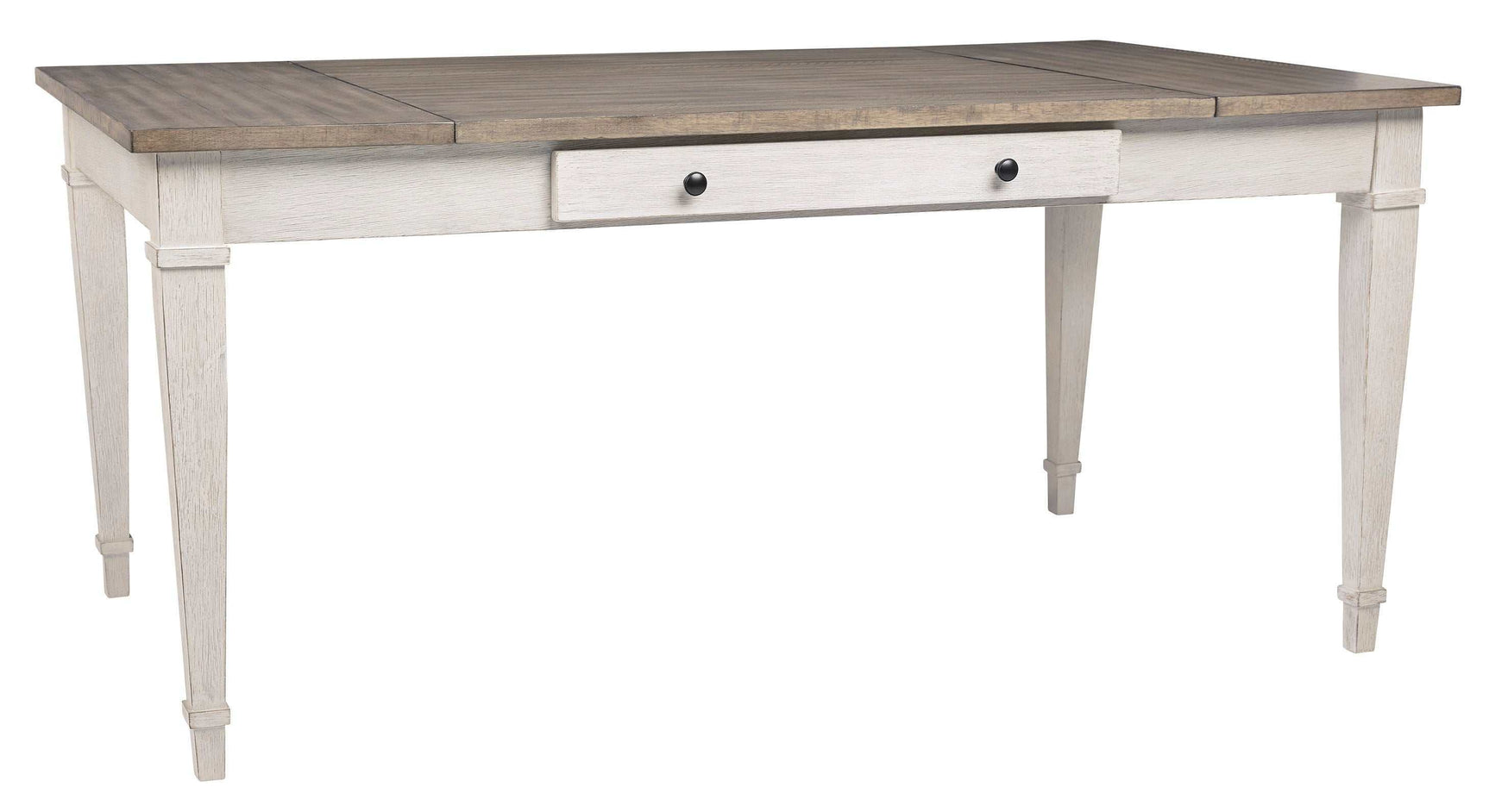 Skempton White/Light Brown Dining Room Set / 7pc - Ornate Home