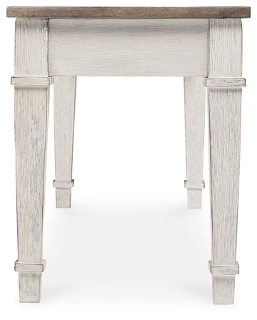 Skempton White/Light Brown Storage Bench - Ornate Home
