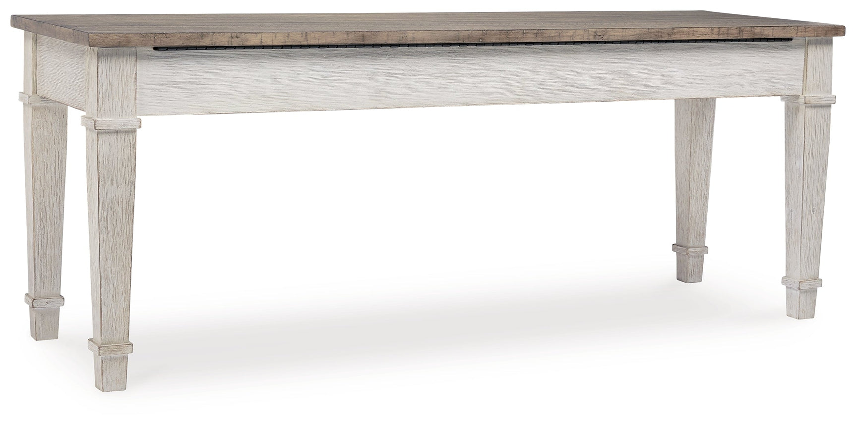 Skempton White/Light Brown Storage Bench - Ornate Home