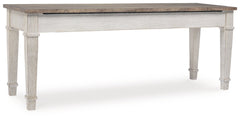 Skempton White/Light Brown Storage Bench - Ornate Home