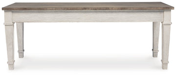 Skempton White/Light Brown Storage Bench - Ornate Home