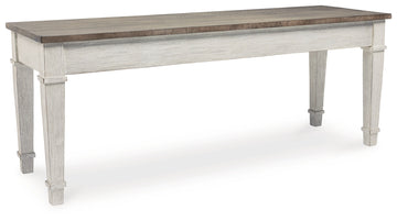 Skempton White/Light Brown Storage Bench - Ornate Home