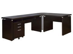 Skylar Cappuccino 2 Pc Desk Set - Ornate Home