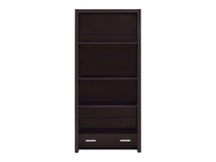 Skylar Cappuccino Bookcase w/ Storage Drawer - Ornate Home