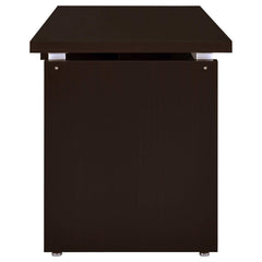 Skylar Cappuccino L-Shape Desk - Ornate Home