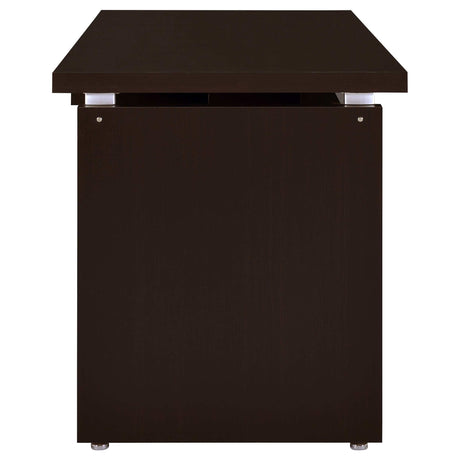 Skylar Cappuccino L-Shape Desk - Ornate Home