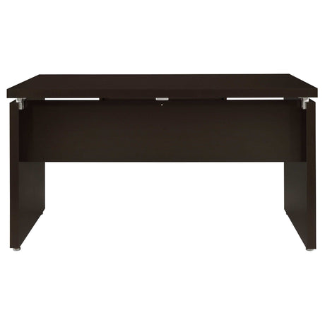 Skylar Cappuccino L-Shape Desk - Ornate Home