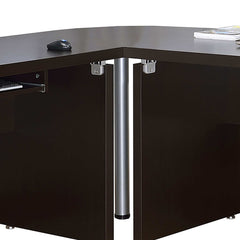 Skylar Cappuccino L-Shape Desk - Ornate Home
