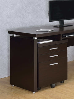 Skylar Cappuccino Mobile File Cabinet - Ornate Home