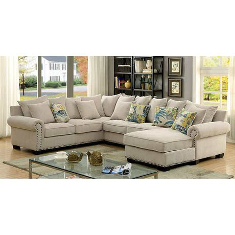 Skyler Beige Sectional - Ornate Home