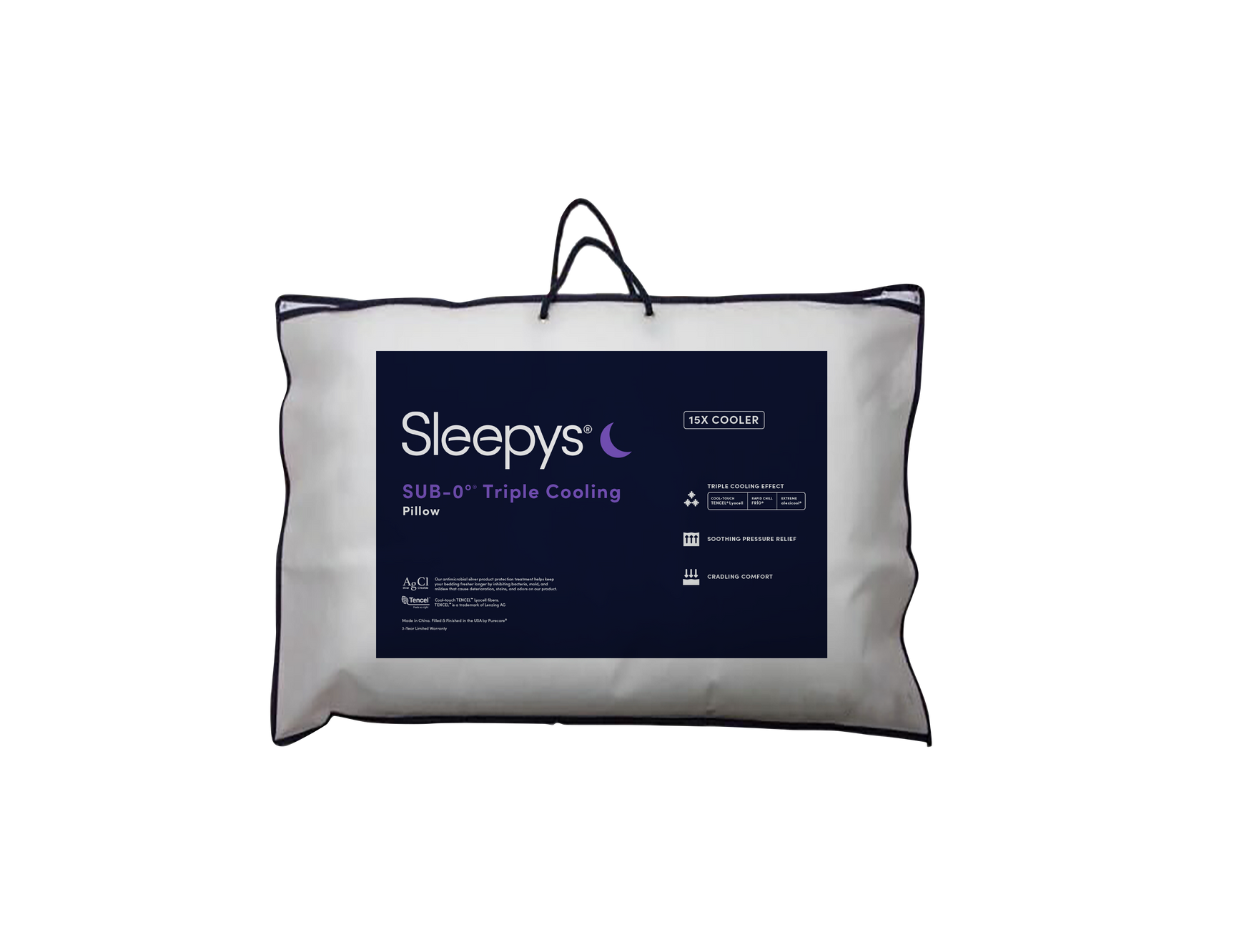 Sleepys SUB-0° Triple Cooling Pillow - Ornate Home