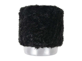 Small Accent Pouf Black - Ornate Home
