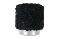 Small Accent Pouf Black - Ornate Home