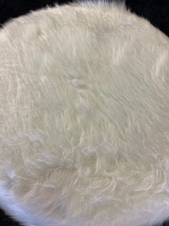 Small Accent Pouf White - Ornate Home