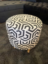 Small Multi Color Accent Pouf - Ornate Home