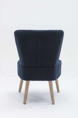 Smithe Teddy Button Accent Slipper Chair Blue - Ornate Home