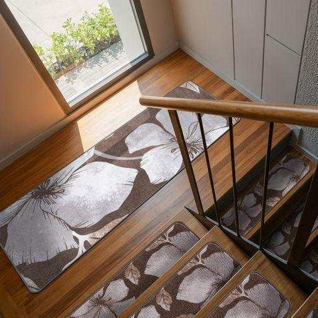 Solana Brown/Gray Floral Indoor NonSlip Area Rugs - Ornate Home