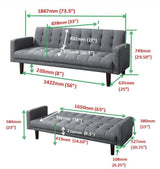 Sommer Grey Sofa Bed - Ornate Home