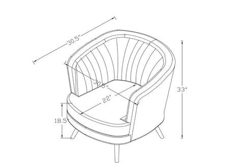 Sophia Blue & Gold Chair - Ornate Home