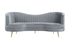 Sophia Grey & Gold 3pc Living Room Set - Ornate Home