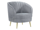 Sophia Grey & Gold Chair - Ornate Home