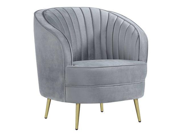 Sophia Grey & Gold Chair - Ornate Home